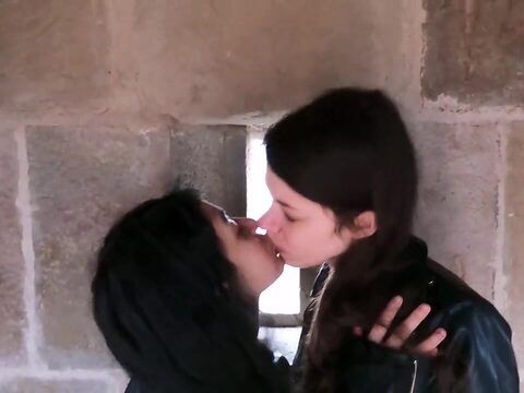 Young Asian amateur gets a double dose of cock on the streets of Barcelona