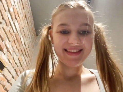 Close up of a blonde’s anus while she finger herself and masturbates in