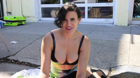 Mistress Penny Barber Diapers you IN PUBLIC at the Folsom Street Fair in San Francisco