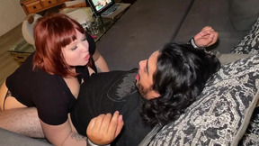 Pervy Stepson Gets Squirted on by BBW Stepmom after Face Sitting Session