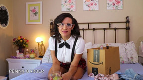 Step-Mom Penny Barber Fucks you in her old Schoolgirl Uniform