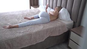 A woman with a sexy body caught her stepson masturbating in a private moment.