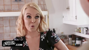 Bored Blonde Housewife Bangs her Horny Stepson Wild to make her Husband Jealous
