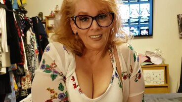 Taboo Blonde MILF Cougar Stepmom with Glasses Teaches Stepson Stepfamily Therapy