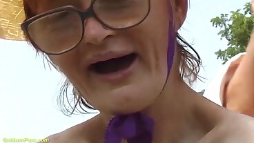 public sex with 85 year old granny