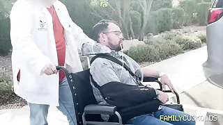 Watch Cuckold Husband Tries to Leave Wife and Ends up in Wheel Chair video