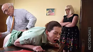 Alora Lux has a new job as receptionist to a local dentist and she is rather put